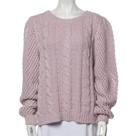 LoveShackFancy Crew Neck Sweater - Picture 1 of 5